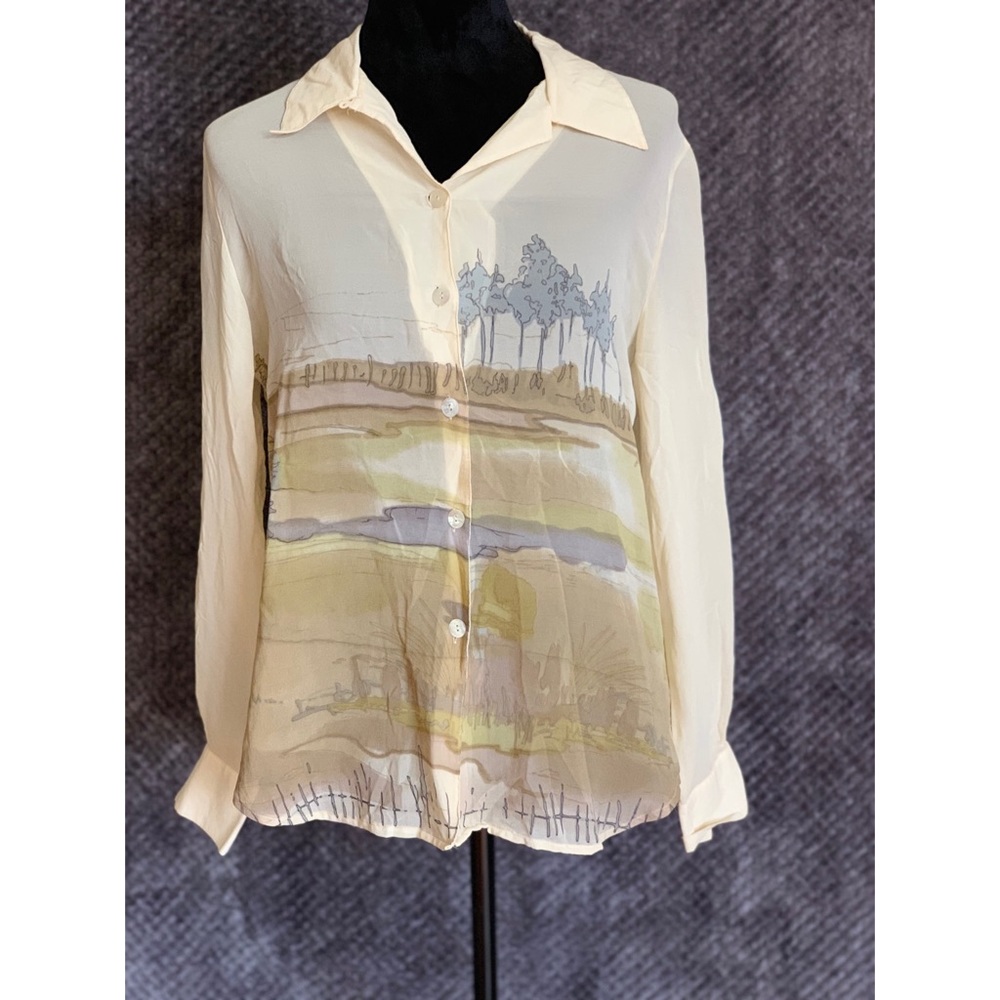 Tess button up silk M